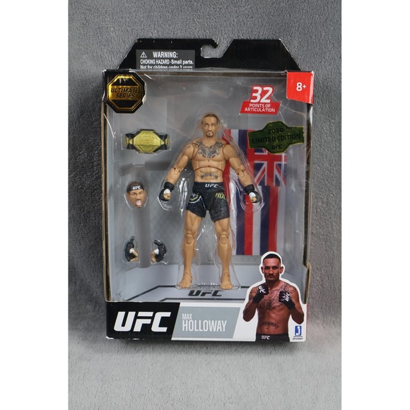 UFC Ultimate Series 1 Max Holloway Action Figure 2020 Limited Edition Jazwares